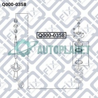 Опора переднього амортизатора Q-fix Q000-0358 (фото 1)