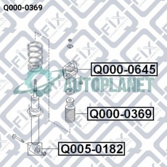 Пильовик заднього амортизатора Q-fix Q000-0369