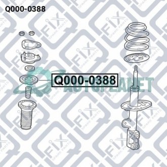 Підшипник опори переднього амортизатора Q-fix Q000-0388