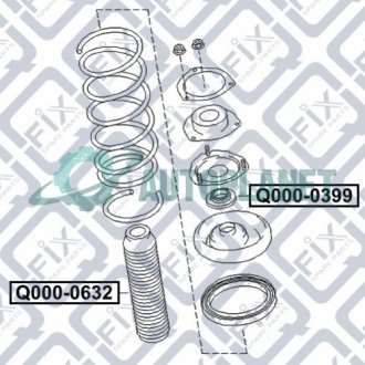 Підшипник опори переднього амортизатора Q-fix Q0000399