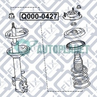 Опора амортизатора Q-fix Q000-0427