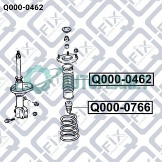 Пильовик заднього амортизатора Q-fix Q0000462