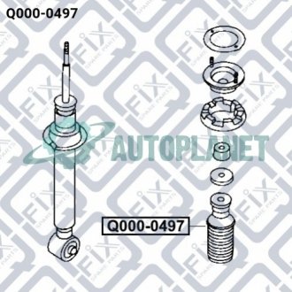 Пыльник заднего амортизатора с отбойником Q-fix Q0000497