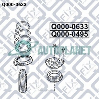 Опора переднього амортизатора права Q-fix Q0000633 (фото 1)