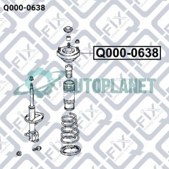 Опора амортизатора заднего Q-fix Q0000638