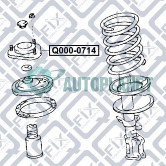 Опора амортизатора Q-fix Q000-0714