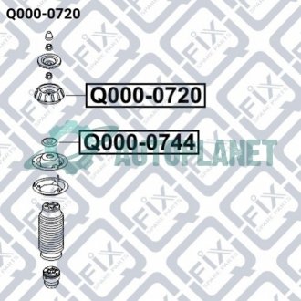 Опора амортизатора Q-fix Q000-0720