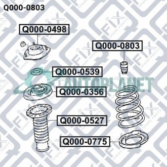 Відбійник переднього амортизатора Q-fix Q000-0803