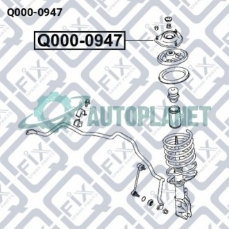 Опора амортизатора Q-fix Q000-0947