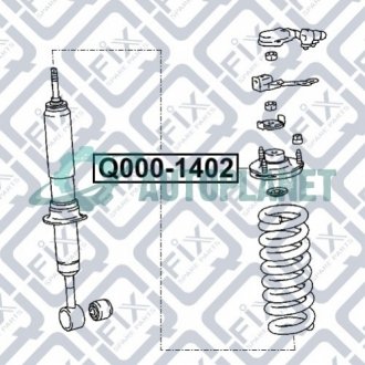 Опора переднього амортизатора Q-fix Q0001402