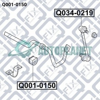 Втулка заднього стабілізатора Q-fix Q0010150