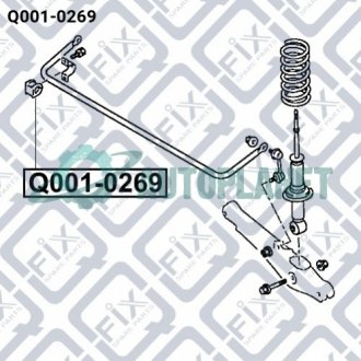 Втулка заднего стабилизатора Q-fix Q0010269