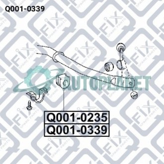 Втулка переднього стабілізатора Q-fix Q001-0339