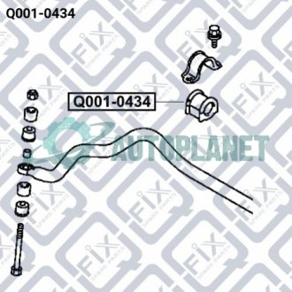 Втулка переднього стабілізатора Q-fix Q001-0434