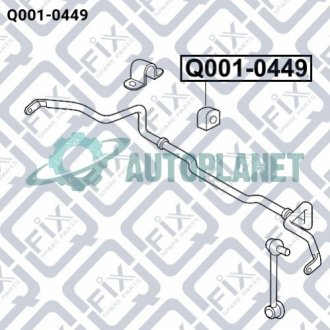 ВТУЛКА ПЕРЕДНЬОГО СТАБІЛІЗАТОРА Q-fix Q0010449