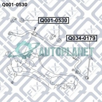 Втулка переднього стабілізатора Q-fix Q001-0530