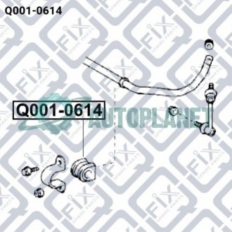 Втулка заднього стабілізатора Q-fix Q0010614