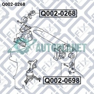 Подушка двигуна права Q-fix Q002-0268