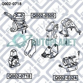 Подушка двигуна передня Q-fix Q0020718