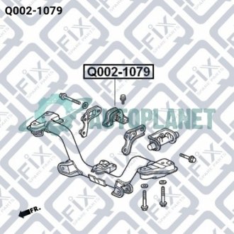 Подушка заднього диференціала Q-fix Q0021079 (фото 1)