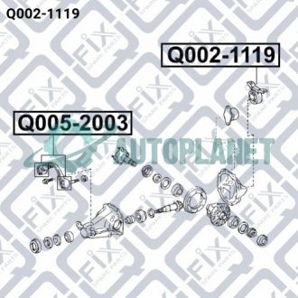 Подушка заднего дифференциала Q-fix Q0021119