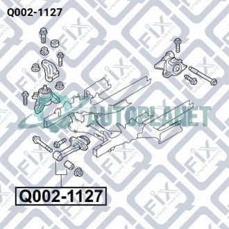 Подушка двигуна передня Q-fix Q002-1127