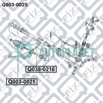 Пильовик рульової рейки Q-fix Q0030025