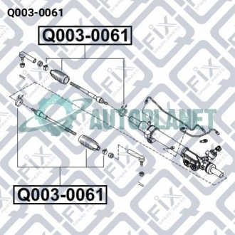 Пильовик рульової рейки Q-fix Q0030061