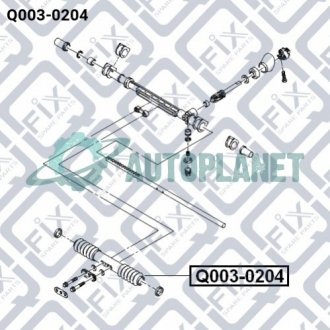 Пильовик рульової рейки Q-fix Q0030204