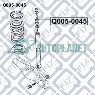 Опора заднього амортизатора Q-fix Q005-0045