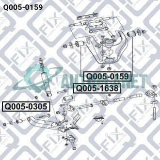 Сайлентблок верхнього важеля Q-fix Q0050159