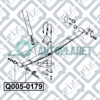 Сайлентблок передній задньої ресори Q-fix Q005-0179