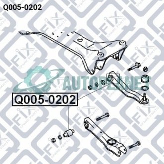 Сайлентблок заднего поперечного рычага Q-fix Q0050202