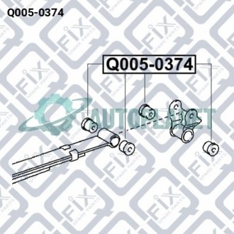 Сайлентблок задньої ресори Q-fix Q005-0374