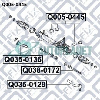 Втулка рулевой рейки Q-fix Q0050445