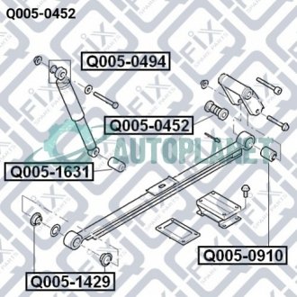 Сайлентблок рессоры Q-fix Q0050452