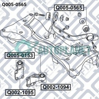 Сайлентблок заднього диференціала Q-fix Q0050565