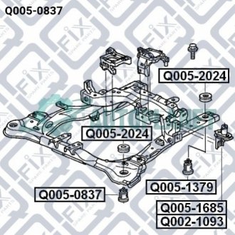 Сайлентблок рами Q-fix Q005-0837