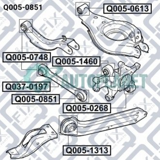 САЙЛЕНТБЛОК ЗАДНЕЙ ТЯГИ Q-fix Q0050851