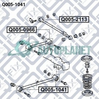 Сайлентблок заднего нижнего рычага Q-fix Q0051041