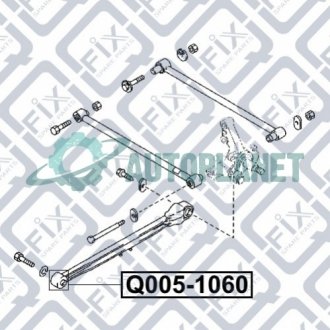 Сайлентблок задньої поздовжньої тяги Q-fix Q0051060