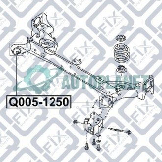 Сайлентблок задньої балки Q-fix Q0051250