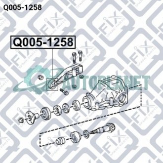Сайлентблок опори диференціала Q-fix Q0051258