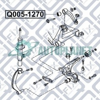 Сайлентблок рычага нижнего передний Q-fix Q0051270