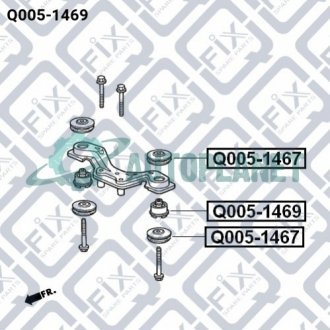 Сайлентблок заднього диференціала Q-fix Q0051469