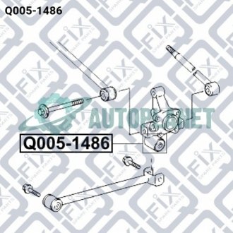 Сайлентблок задньої цапфи Q-fix Q0051486