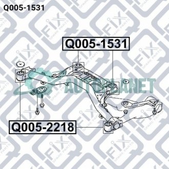 Сайлентблок задньої балки Q-fix Q0051531