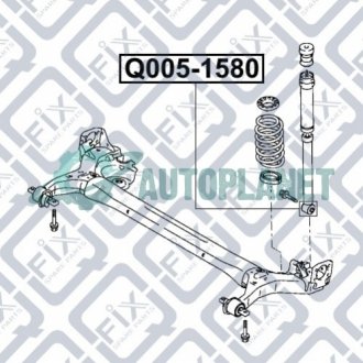 Сайлентблок заднього амортизатора Q-fix Q0051580