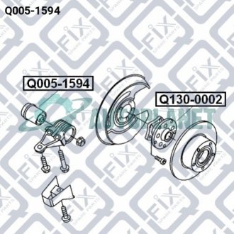 Сайлентблок задней балки Q-fix Q0051594