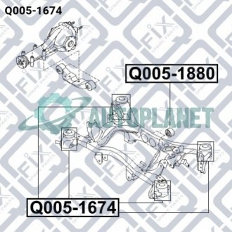 Сайлентблок задней балки Q-fix Q0051674